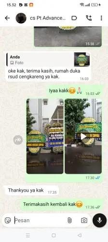 Testimonial Papan Bunga Pernikahan gununghejo